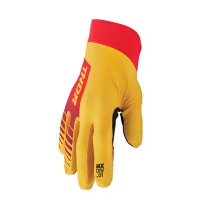 Thor Agile Analog Gloves - Lemon Red