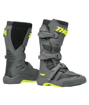Thor Blitz XR Youth Boots - Grey/ Charcoal