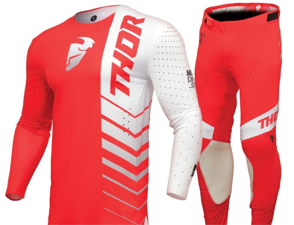 Motocross Thor Gear 2021 Thor Prime Analog Motocross Kit Combo Red