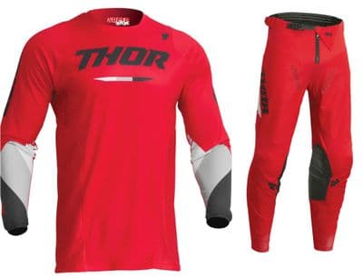 Thor Pulse Tactic Motocross Kit Combo - Red