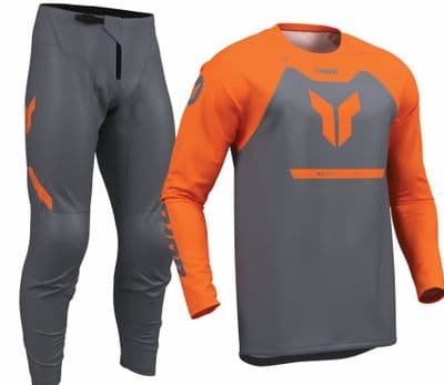 Thor Ridemode Menace Motocross Kit Combo - Charcoal