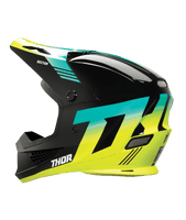 Thor Sector 2 Carve Adult Motocross Helmet - Black/Acid
