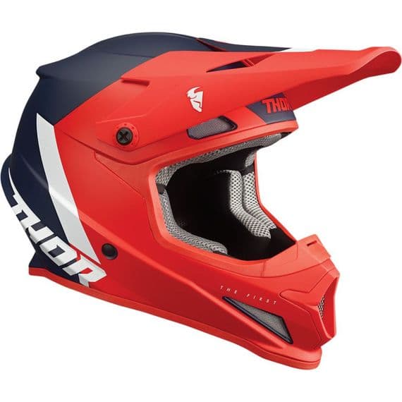 Thor Sector Chev Adult Helmet - Red/ Navy