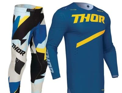 Thor Youth Sportmode Brave Motocross Kit Combo - Blue