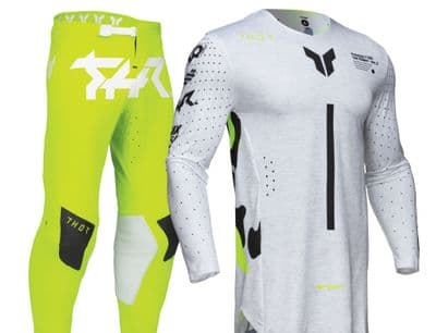 Thor Youth Sportmode Riot Motocross Kit Combo - Acid