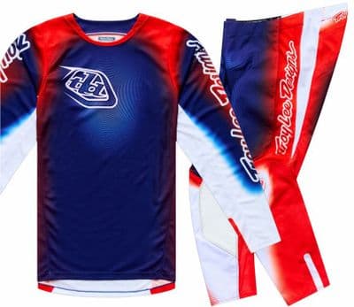 TLD GP Pro Imprint Motocross Kit Combo - Blue Orange