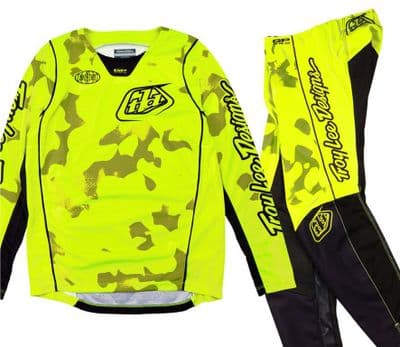 TLD GP Pro Kids Blotted Motocross Kit Combo - Yellow