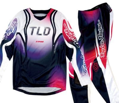 TLD GP Pro Kids Drip Motocross Kit Combo - Purple