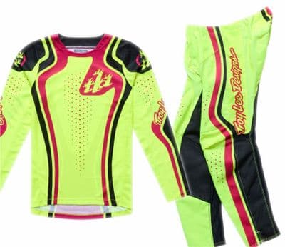 TLD GP Pro Kids Roller Motocross Kit Combo - Flo Yellow Fuchsia
