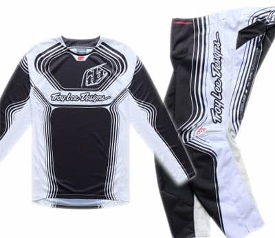 TLD GP Pro Streamline Motocross Kit Combo - Black White