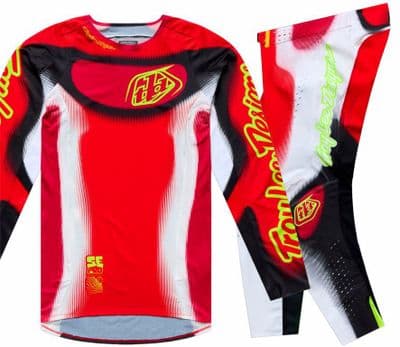 TLD SE Pro Illusion Motocross Kit Combo - Red Black