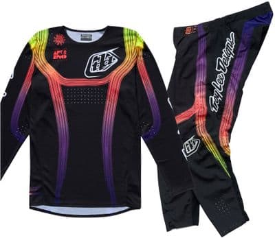 TLD SE Pro Stripes Motocross Kit Combo - Black Multi