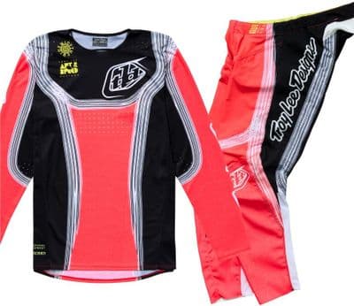 TLD SE Pro Stripes Motocross Kit Combo - Red Black