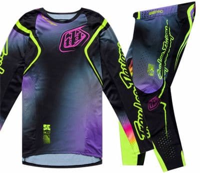 TLD SE Pro Wander Motocross Kit Combo - Black Purple