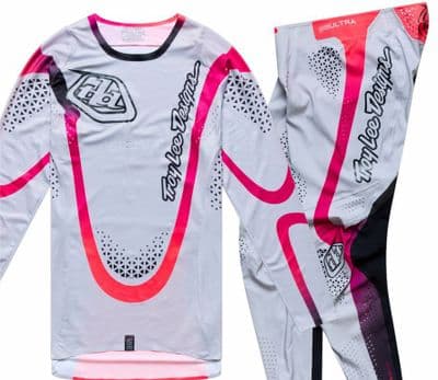 TLD SE Ultra Aura Motocross Kit Combo - Silver