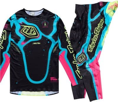 TLD SE Ultra Membrane Motocross Kit Combo - Black Glo
