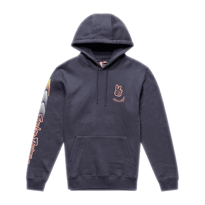 Troy Lee Designs Peace Out PO Hoodie - Carbon Black
