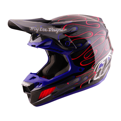 Troy Lee Designs SE5 Carbon Overspray Helmet - Purple