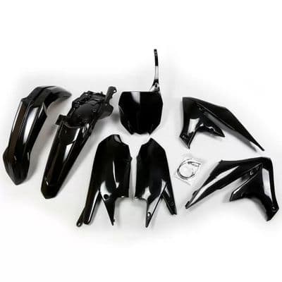 Yamaha YZF250 19-23 YZF450 18-22 UFO Plastics Kit Black - With Fork Guards