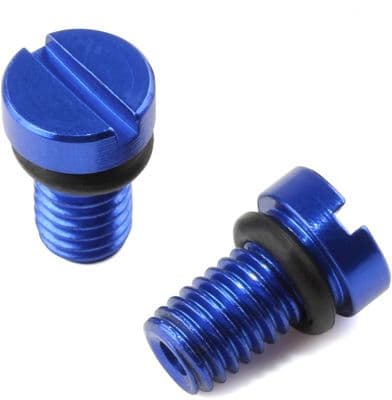 Zeta Replacement Air Screws For Showa/ KYB Forks - Blue