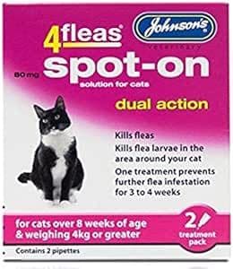 4Fleas spot on For cats over 8 weeks & weighing 4kg or greater