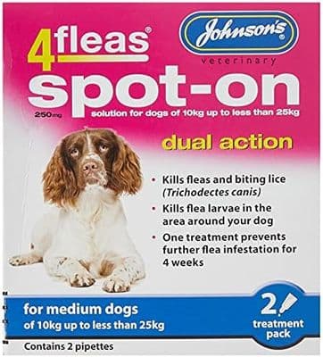 4Fleas spot on For medium Dogs of 10kg to less than 25kg