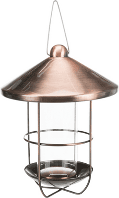 copper squirrel proof food dispenser