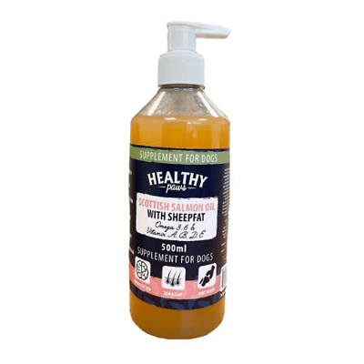 healthy paws 500ml scottish salmon oil with sheeps fat