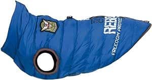 Saint-Malo coat with harness blue