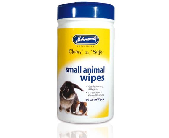 Small Animal Wipes - 50 Wipes