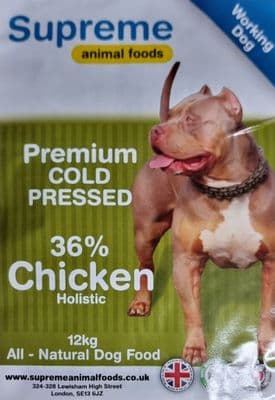 supreme cold pressed dog