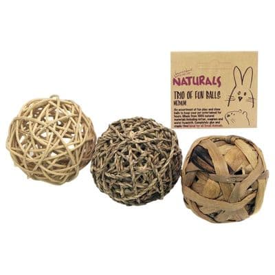 Trio of balls by naturals