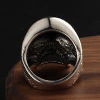 Bague Biker Skull Johnny Hallyday Argent massif 925