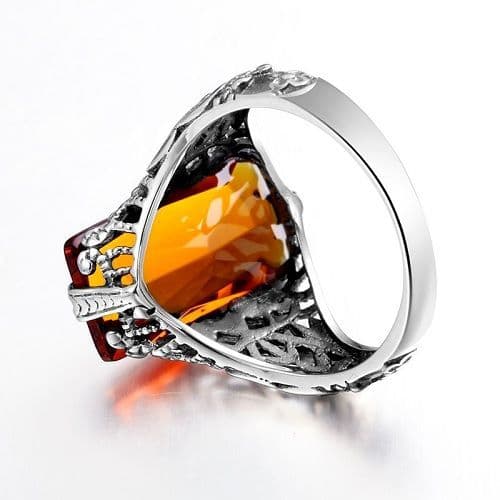 Bague Ancienne En Argent Massif 925, Occasion