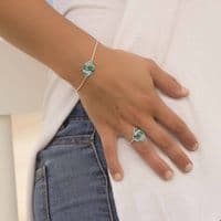 Bague Nacre Abalone Dentelles Argent massif 925