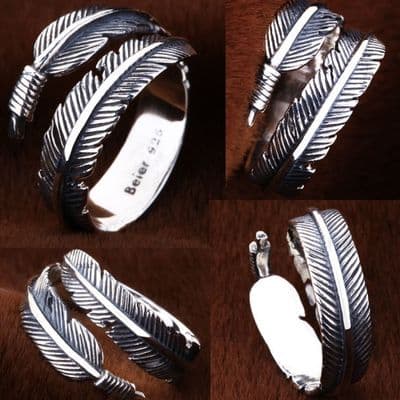 Bague Plume d'Ange Argent massif 925