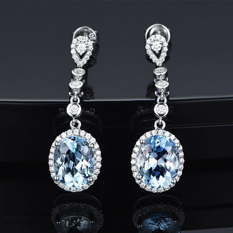 Boucles D'oreilles Anciennes En Argent Massif / Sterling - Fermoir Clips - État Bon