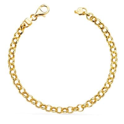 Bracelet Jaseron creux Or jaune 18K