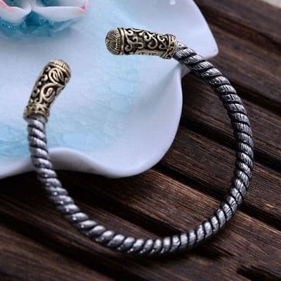 Bracelet Vikings Ragnar Argent massif 999
