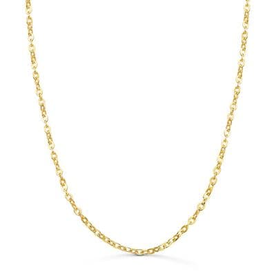Chaine Creuse forçat Or jaune 18K