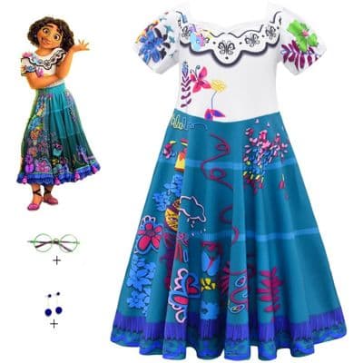 Costume Robe Encanto Mirabel Madrigal Enfant
