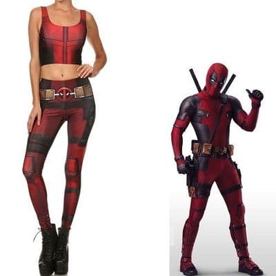 Ensemble Deadpool Compression sport femme