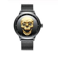 Montre Biker Crane Relief Acier