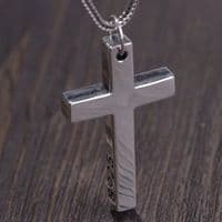 Pendentif Croix Buffy contre vampires Argent massif 925