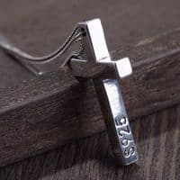 Pendentif Croix Buffy contre vampires Argent massif 925