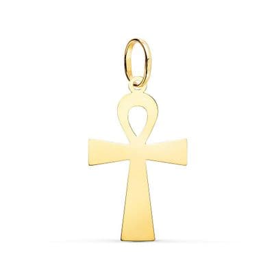 Pendentif Croix Egyptienne Or jaune 18k