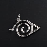 Pendentif Naruto Konoha Argent massif 925
