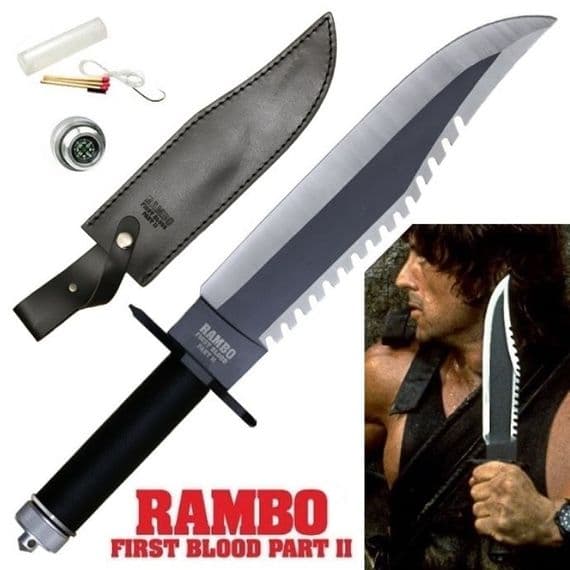 Rambo couteau de survie poignard étui Mission