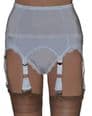 12 Clip 6 Strap (V-Clip) Suspender Belt in White or Black
