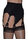 12 Clip 6 Strap (V-Clip) Suspender Belt in White or Black